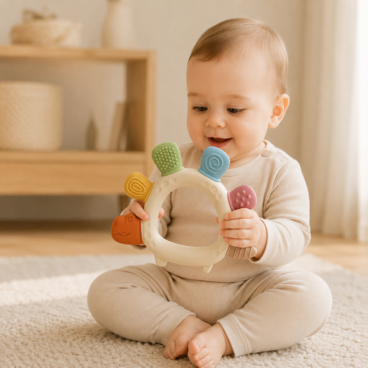 Premium Beißring aus Silikon für Babys