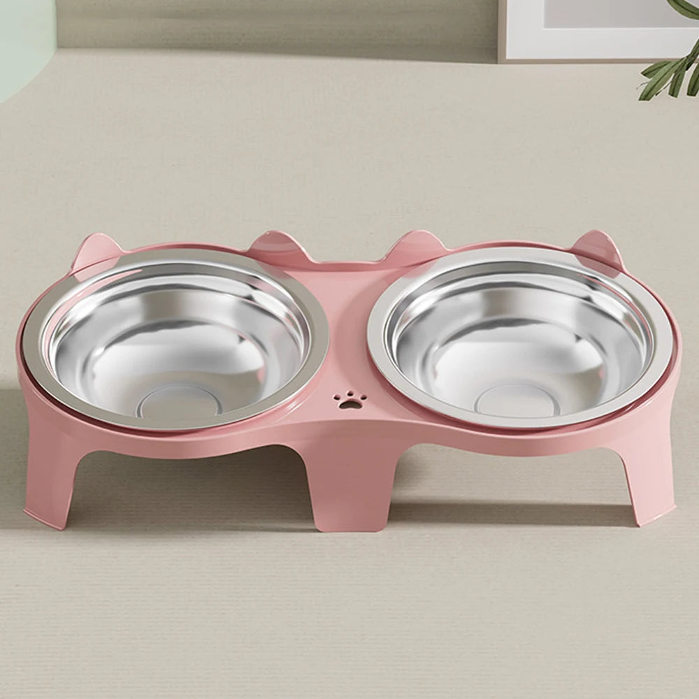 Premium Double Bowl for Cats