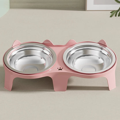 Premium Double Bowl for Cats