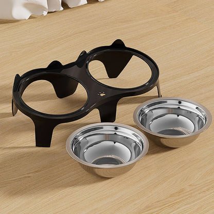 Premium Double Bowl for Cats