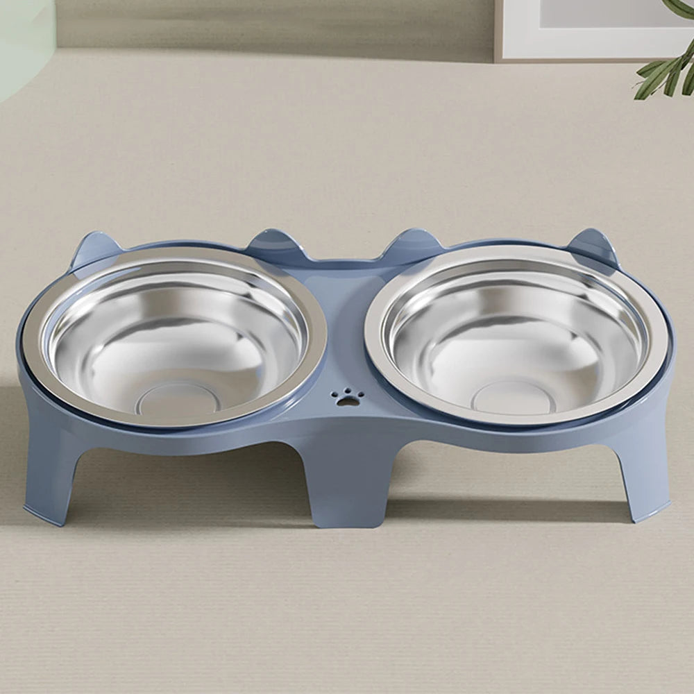 Premium Double Bowl for Cats