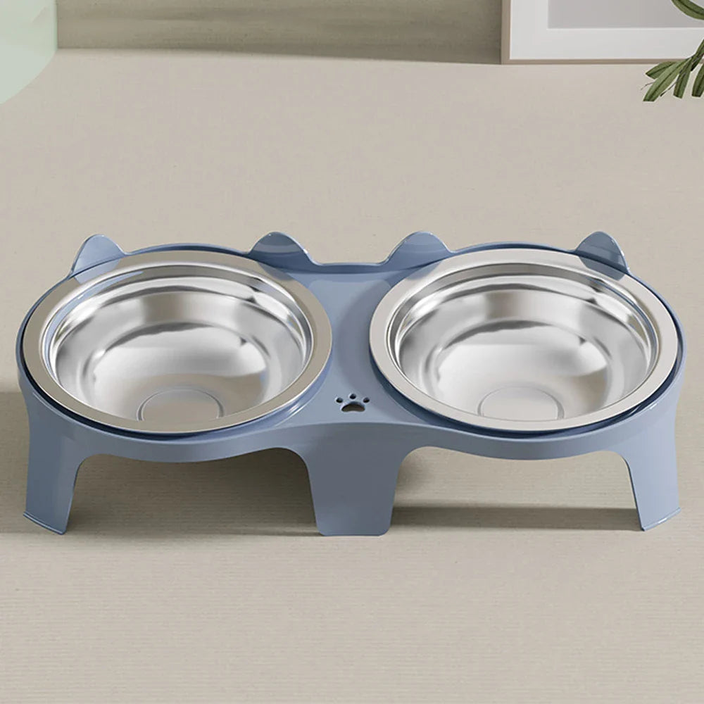Premium Double Bowl for Cats